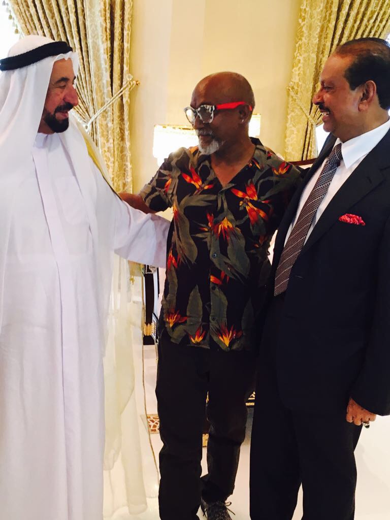 fwd business Sharjah ruler meets Kochi Biennale founder Bose Krishnamachari (1)